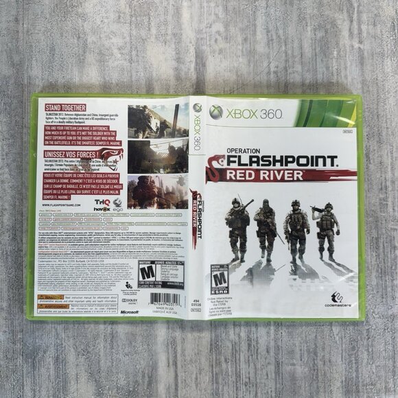 Operation Flashpoint: Red River (Microsoft Xbox 360, 2011) Complete With Manual - Picture 4 of 4